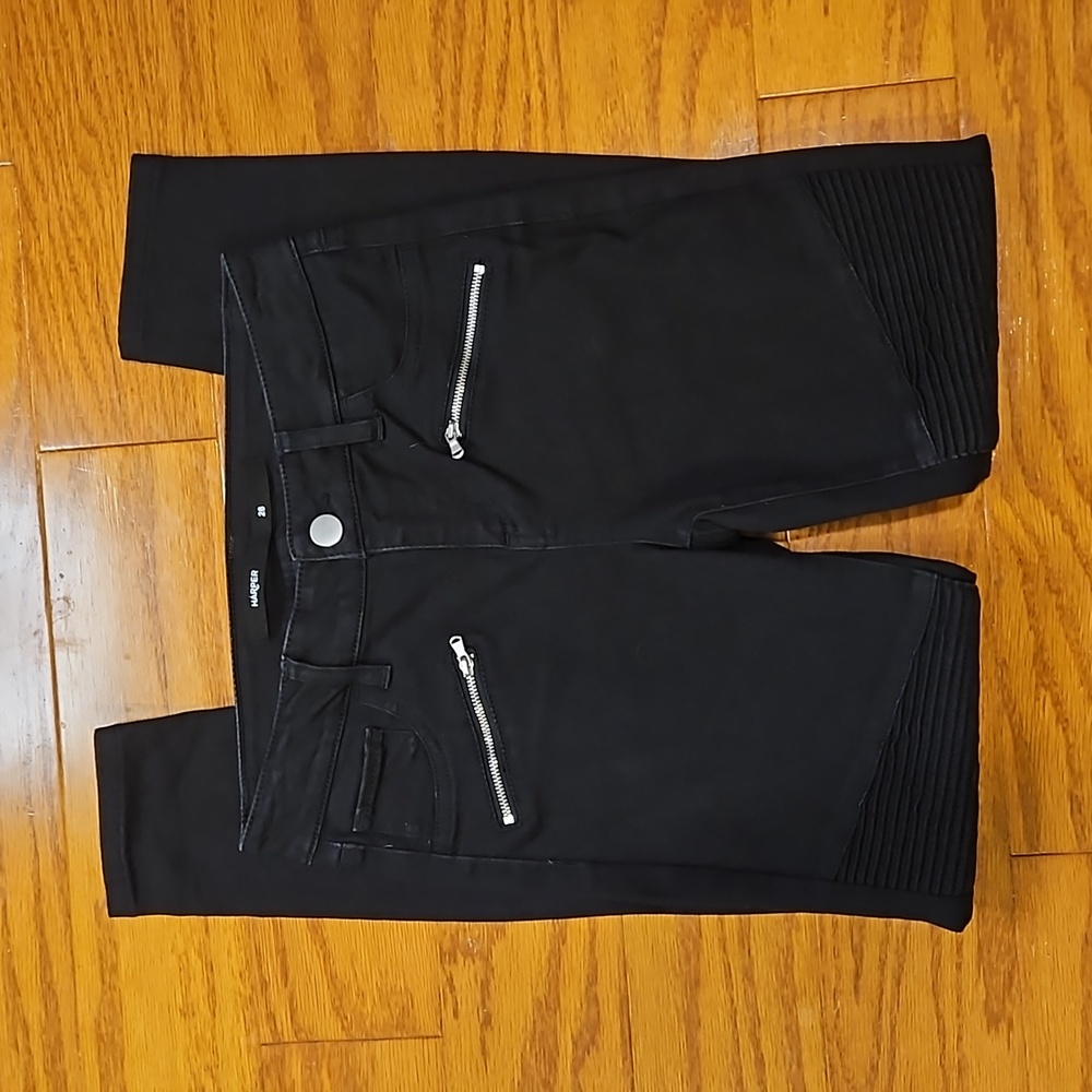 Black Harper Jeans with Zipper Pockets - Picture 2 of 8